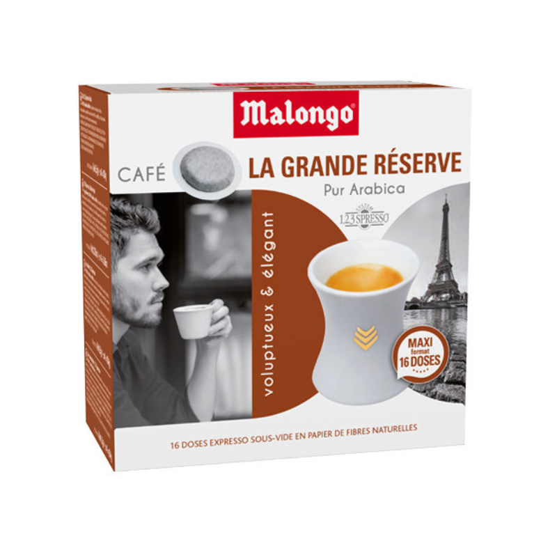 Coffee La Grande Reserve Espresso Pods Malongo